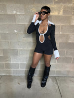 “Tux” Jumpsuit